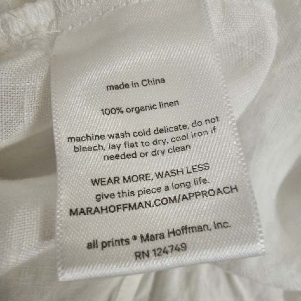 Mara Hoffman organic linen white dress cover up - Picture 13 of 15